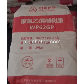 Zhongtai Paste Pvc żywica WP62GP